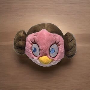 Angry Birds Star Wars Plush Bird Princess Leia Stuffed Animal Toy Rovio Pink